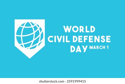 World Civil Defense Day. March 1. Eps 10.