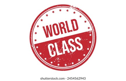 World Class Rubber Stamp Seal Vector