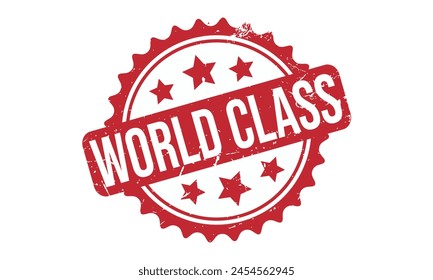 World Class Rubber Stamp Seal Vector