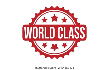 World Class Rubber Stamp Seal Vector