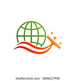 World Clean logo vector template, Creative Clean logo design concepts