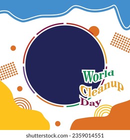 World Cleanup Day twibbon full color