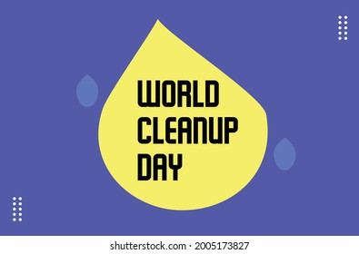 World Cleanup Day vector template