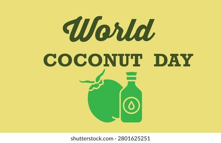World coconut day banner 2026