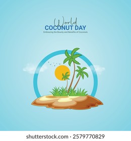 World Coconut Day Creative Ads Design.