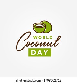 World Coconut Day Vector Design Illustration