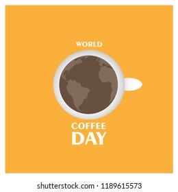 World Coffee Day 1 October Vector Illustration 