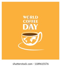 World Coffee Day 1 October Vector Illustration 