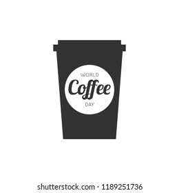 World coffee day design template, vector eps 10