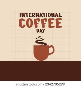 WORLD COFFEE DAY DESIGN VECTOR