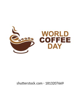 World Coffee Day Logo Template design vector, emblem, design concept, creative symbol