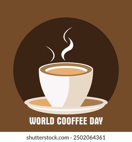 World coffee day vector illustration art design