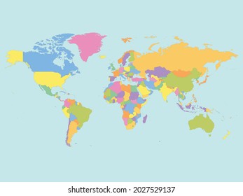 un mundo de color, el contorno del mundo
