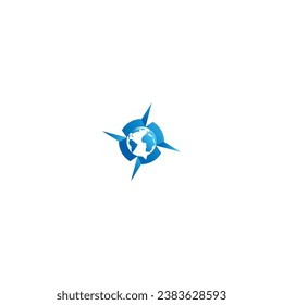 World compass adventure travel tours logo design template vector editable royalty free image downlead 