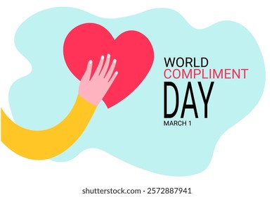 World Compliment Day. Holiday banner. Vector illustration.