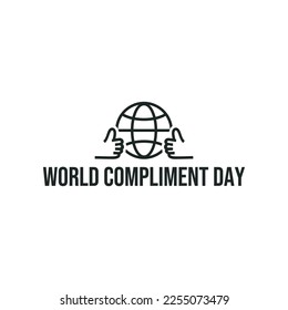 World compliment day icon isolated on white background