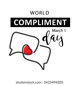 World Compliment Day. March 1.