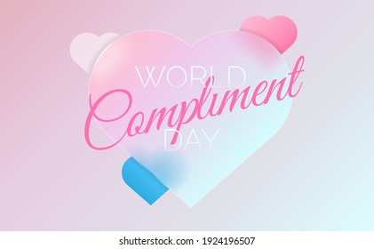 World Compliment Day poster concept. Vector illustration EPS10.