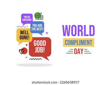 World compliment day poster design