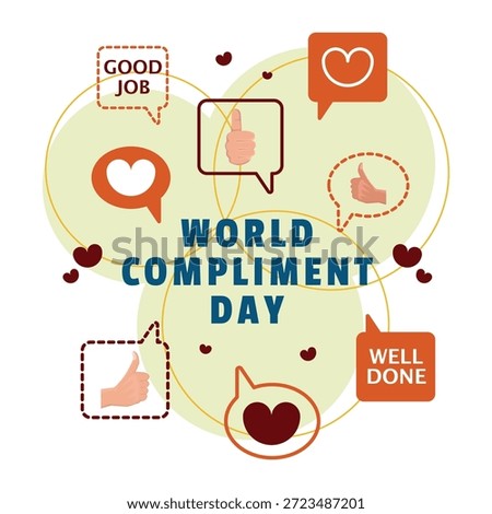 World Compliment Day Poster. Expressions of praise