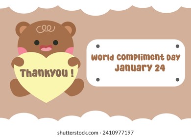 World Compliment Day vector design perfect for the celebration of the holiday.