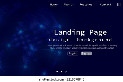 world concept abstract background and technology communication network