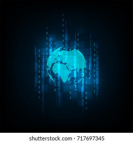 The world in the concept of digital.