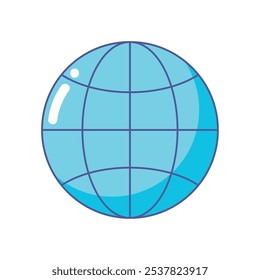 Icono de tecnología World Connect aislado