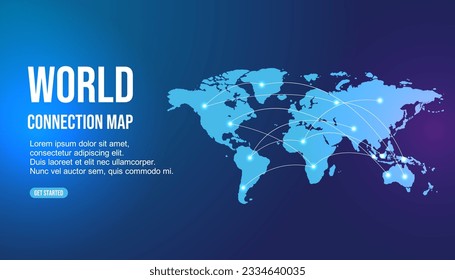 World Connected Social Networking Interconnection Concept