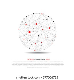 world connection concept with globe decoration