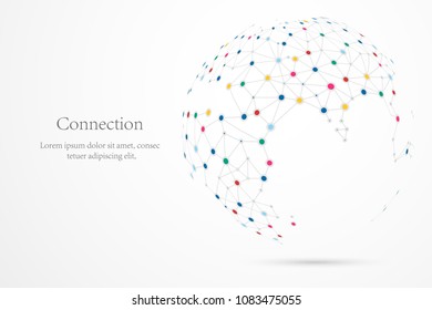 world connection design concept. vector illustration