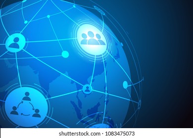 world connection design concept. vector illustration