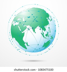 world connection design concept. vector illustration