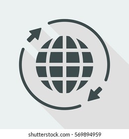World connection - Flat minimal icon