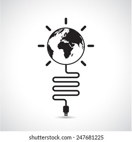 World connections network design,global internet concept,network earth icon. vector illustration