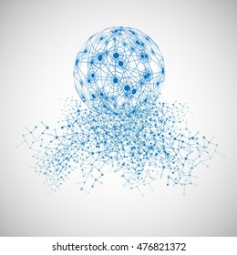 World of connections, vector illustration