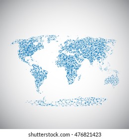 World of connections, vector illustration
