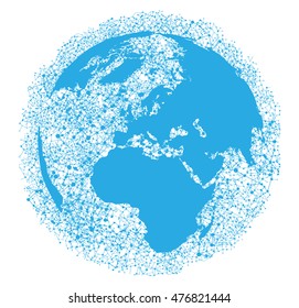 World of connections, vector illustration