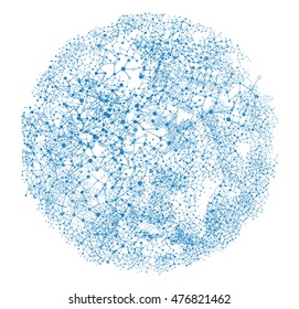 World of connections, vector illustration