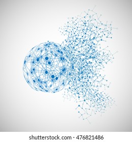 World of connections, vector illustration