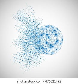 World of connections, vector illustration