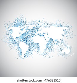 World of connections, vector illustration