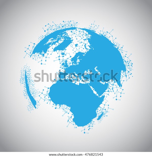 World Connections Vector Illustration Stock Vector (Royalty Free ...