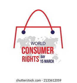 World Consumer Rights Day Illustration Shopping Stock Vector (Royalty ...