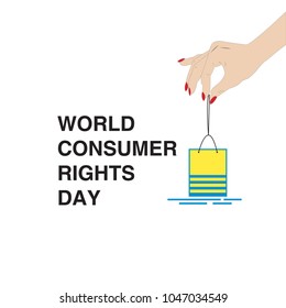 World Consumer Rights Day Stock Vector (Royalty Free) 1047034549 ...