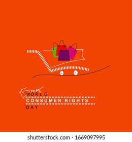 World consumer rights day concept