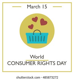 World Consumer Rights Day March 15 Stock Vector (Royalty Free) 485873272