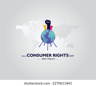 Diseño de World Consumer Rights Day Post, Ilustración