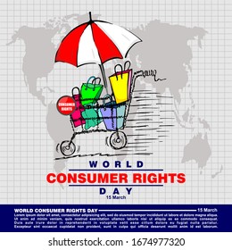 World Consumer Rights Day, poster and banner