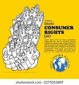 World Consumer Rights Day, Poster and Banner, 15 March